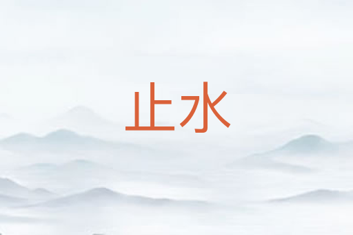 止水