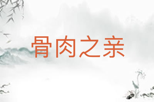 骨肉之亲