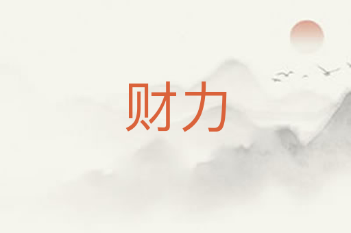 财力