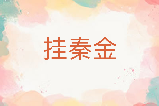 挂秦金