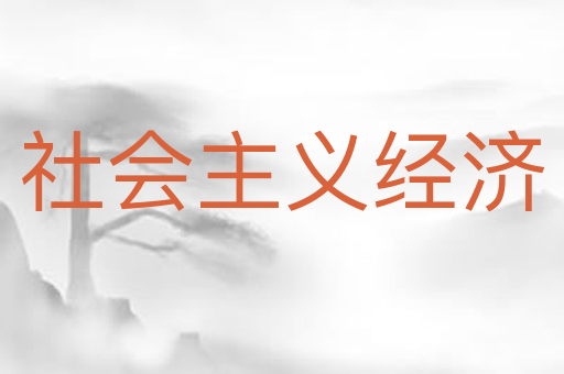 社会主义经济
