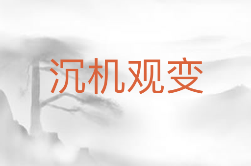 沉机观变