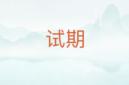 试期