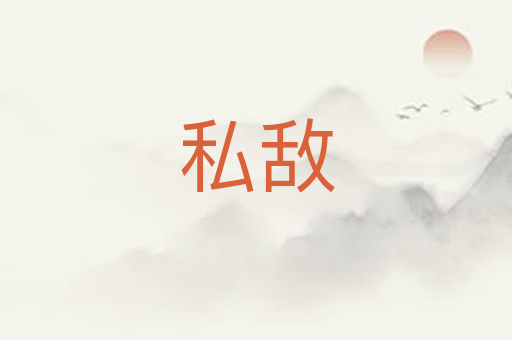 私敌
