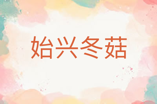 始兴冬菇