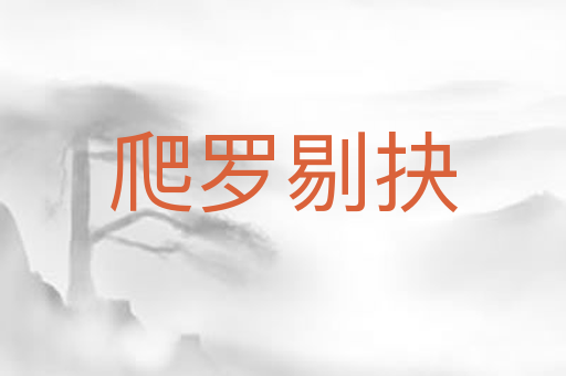 爬罗剔抉