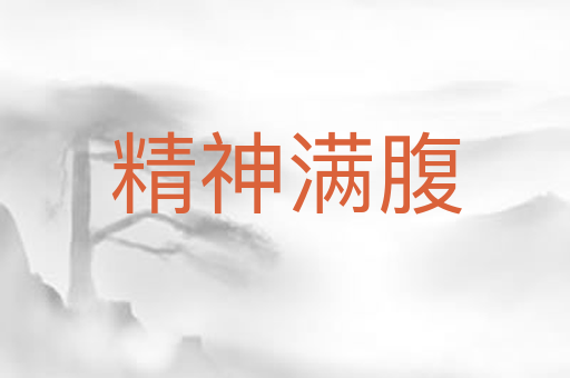 精神满腹