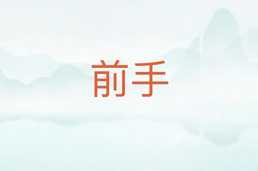 前手