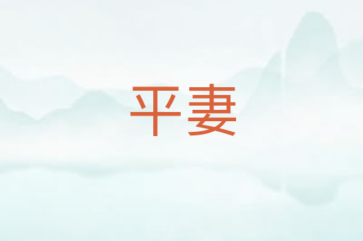 平妻