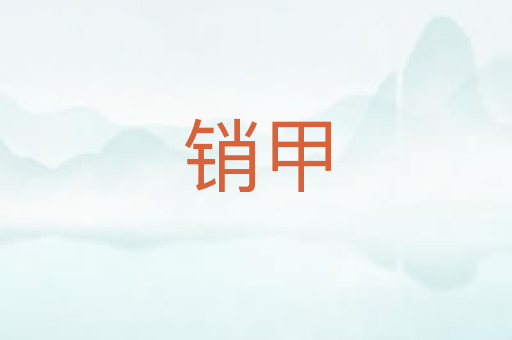 销甲