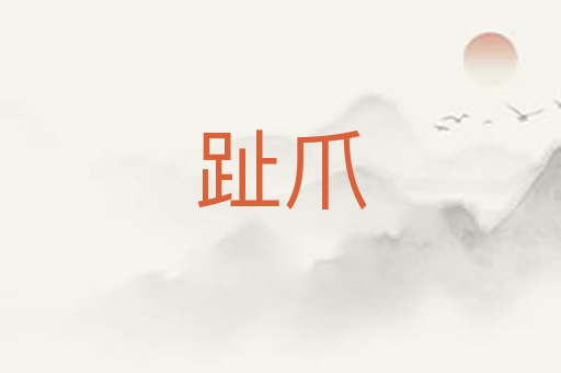 趾爪