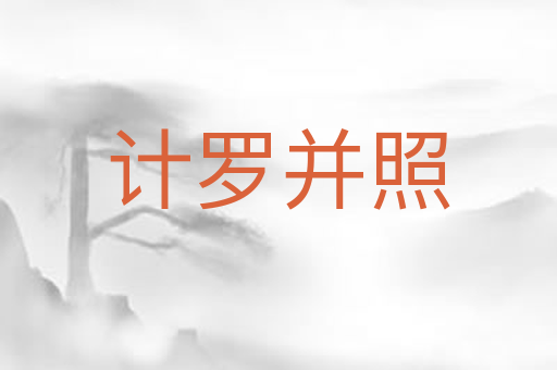 计罗并照