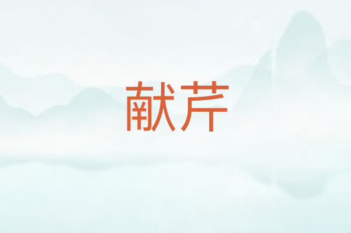 献芹