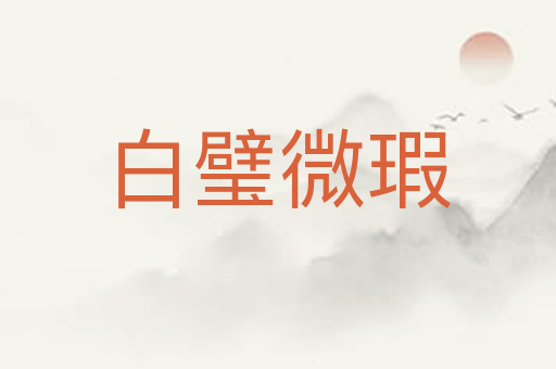 白璧微瑕