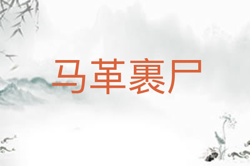 马革裹尸