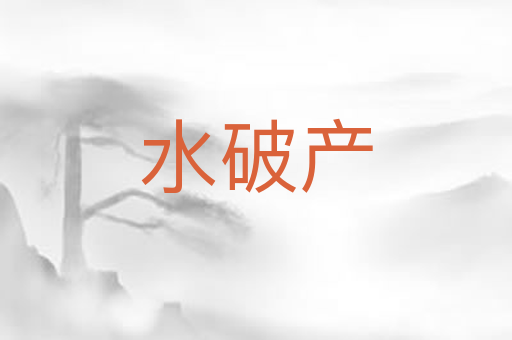 水破产