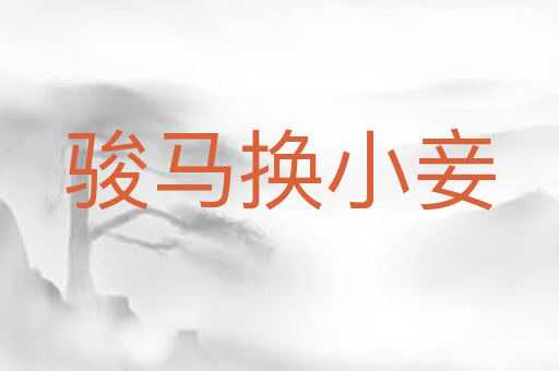 骏马换小妾