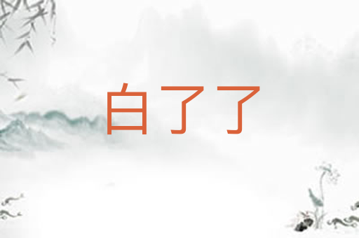 白了了