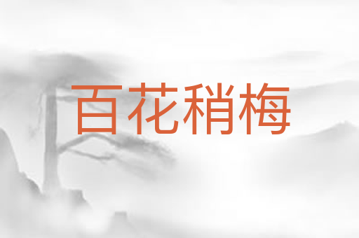 百花稍梅