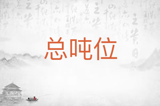 总吨位