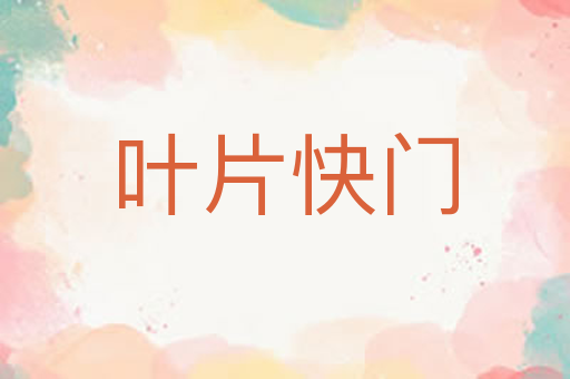 叶片快门