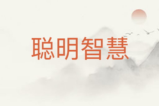 聪明智慧