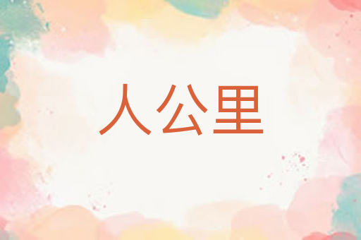 人公里
