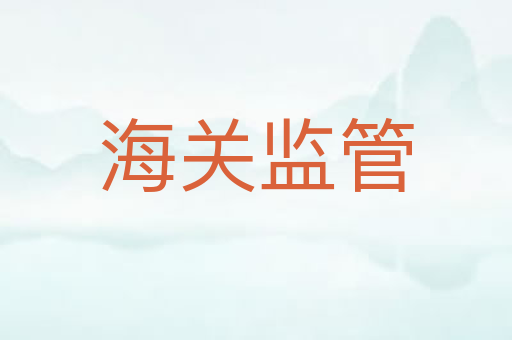 海关监管