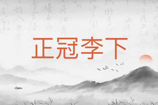 正冠李下