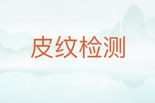 皮纹检测
