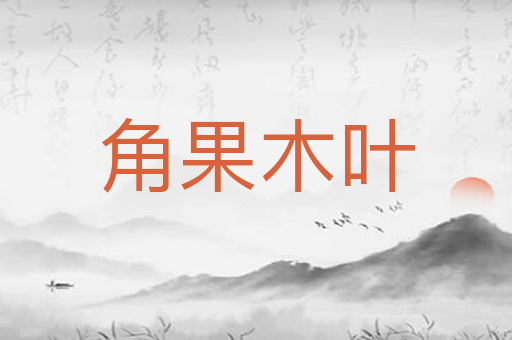 角果木叶