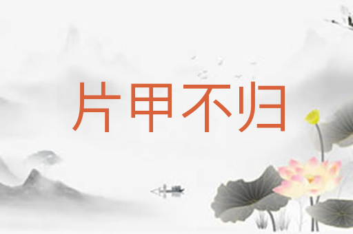 片甲不归