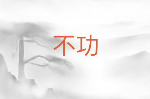 不功