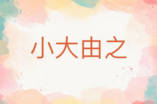 小大由之