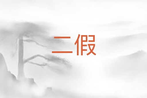 二假