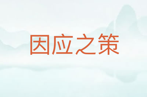 因应之策