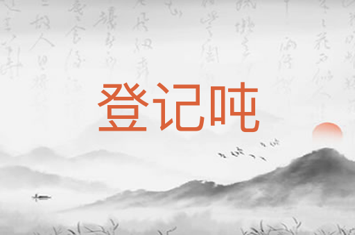 登记吨