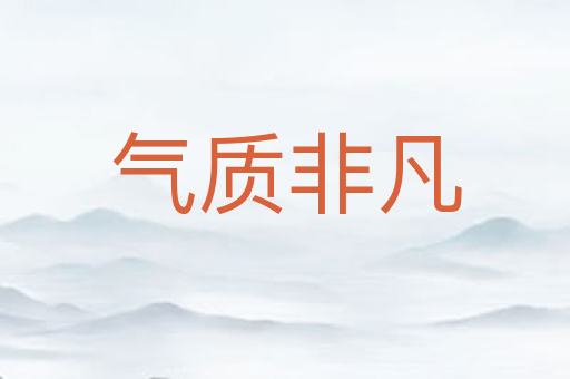 气质非凡