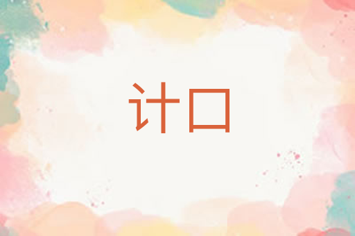 计口