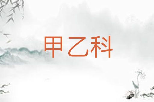 甲乙科