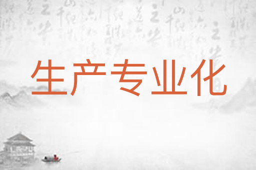 生产专业化