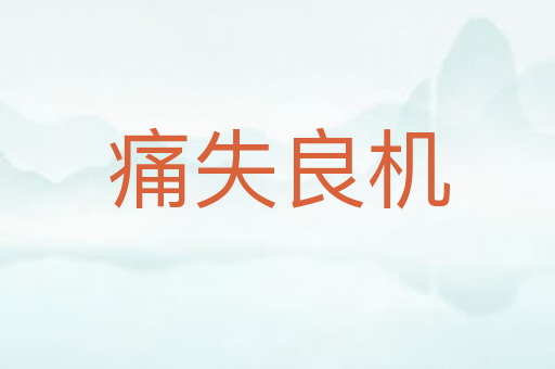痛失良机