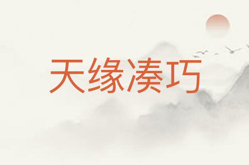 天缘凑巧