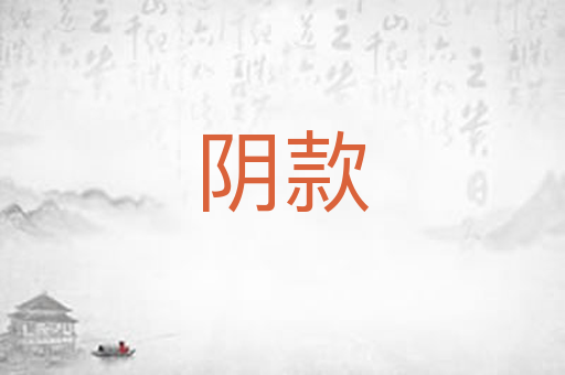 阴款