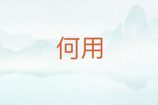 何用