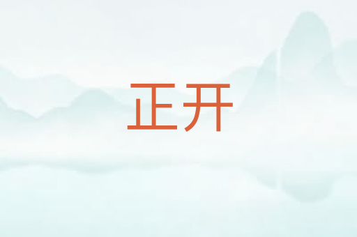正开