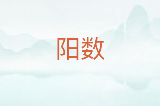 阳数