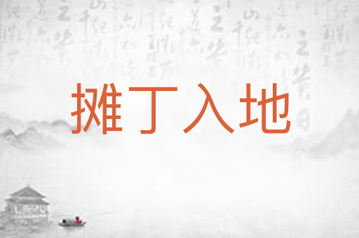 摊丁入地