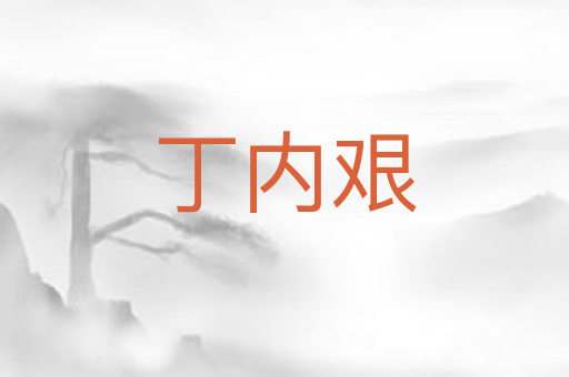 丁内艰