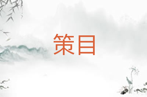 策目